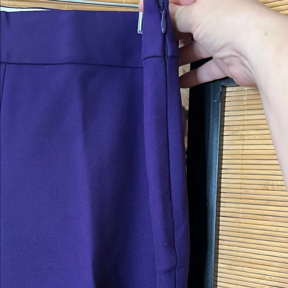 LOFT Women's Deep Purple Ankle Pants - Picture 3 of 5